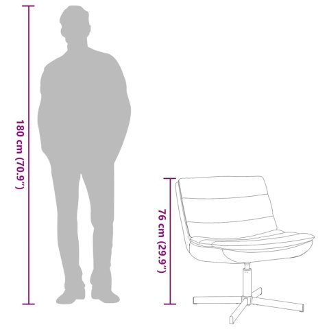 FOTEL OBROTOWY KREMOWY SYNTETYCZNA SKÓRA ŚREDNI OBROTOWY