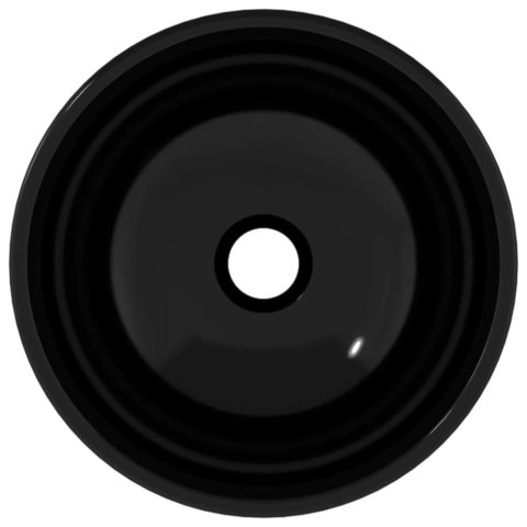 UMYWALKA ZE SZKŁA HARTOWANEGO 30X12CM CZARNA