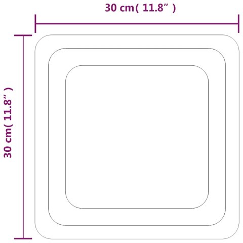 LUSTRO ŁAZIENKOWE Z LED, 30X30 CM