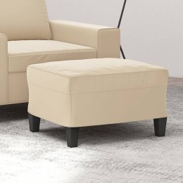 PODNÓŻEK KREMOWY 60X50X41CM TAPICEROWANY MIKROFIBRĄ