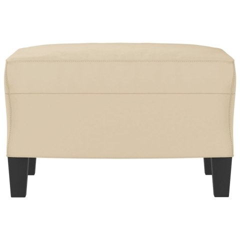 PODNÓŻEK KREMOWY 60X50X41CM TAPICEROWANY MIKROFIBRĄ