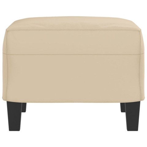 PODNÓŻEK KREMOWY 60X50X41CM TAPICEROWANY MIKROFIBRĄ