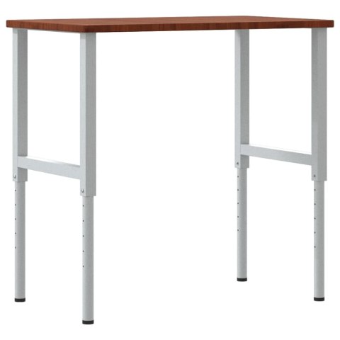 STOLIK ROBOCZY CIEMNY BRĄZ 100X60X(71,5-98)CM DREWNO DĘBOWE