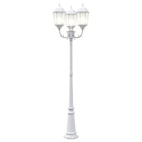 LAMPA OGRODOWA BIAŁY 235CM ALUMINIUM