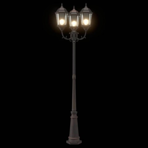 LAMPA OGRODOWA KOLOR BRONZU 235CM ALUMINIUM