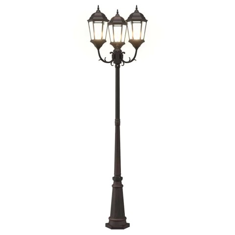 LAMPA OGRODOWA KOLOR BRONZU 235CM ALUMINIUM