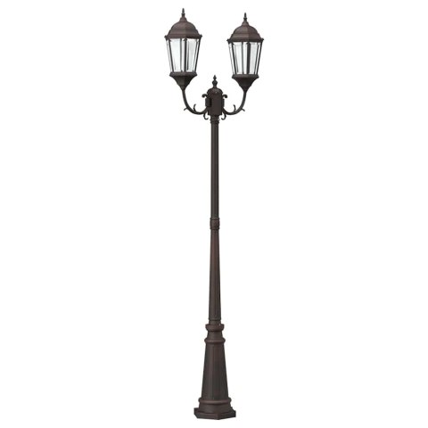 LAMPA OGRODOWA KOLOR BRONZU 235CM ALUMINIUM