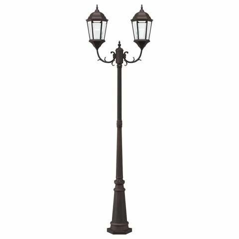 LAMPA OGRODOWA KOLOR BRONZU 235CM ALUMINIUM
