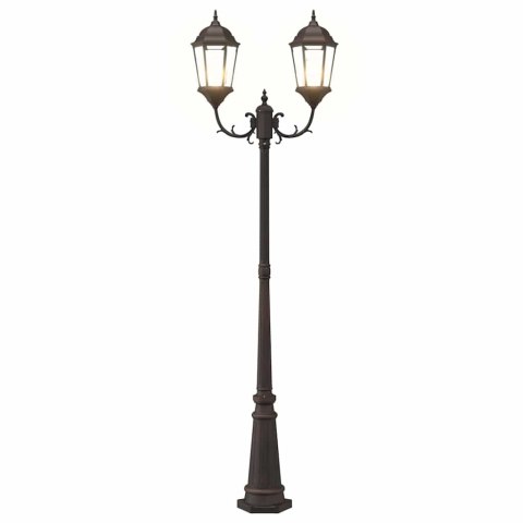 LAMPA OGRODOWA KOLOR BRONZU 235CM ALUMINIUM