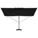 PARASOL ROMAŃSKI Z BOCZNYM MOCOWANIEM CZARNY I CZARNY