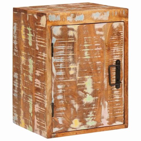 STOLIK NOCNY 2 PCS BRĄZOWY 35X33X48CM DESKA Z ODZYSKU