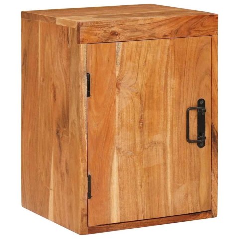 STOLIK NOCNY 2 PCS BRĄZOWY 35X33X48CM DREWNO AKACJOWE