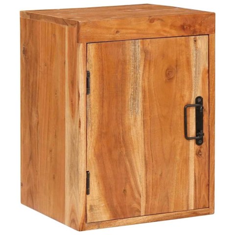 STOLIK NOCNY 2 PCS BRĄZOWY 35X33X48CM DREWNO AKACJOWE