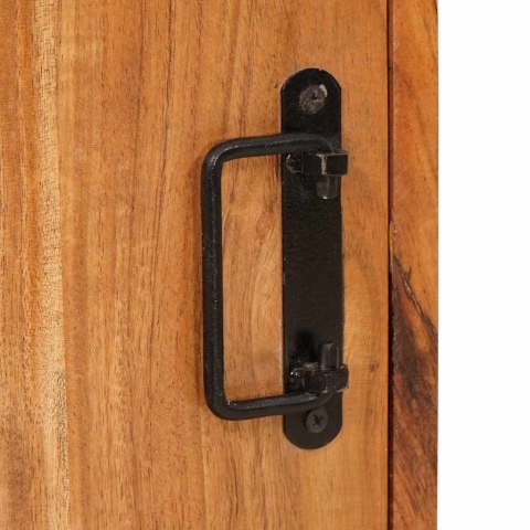 STOLIK NOCNY 2 PCS BRĄZOWY 35X33X48CM DREWNO AKACJOWE