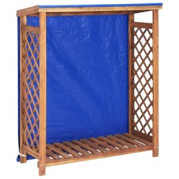 WIATA NA DREWNO OPAŁOWE 105X38X115CM LITE DREWNO AKACJOWE