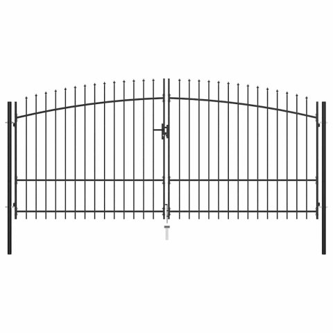 BRAMA DWUSKRZYDŁOWA Z GROTAMI 400X225CM