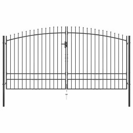 BRAMA DWUSKRZYDŁOWA Z GROTAMI 400X248CM