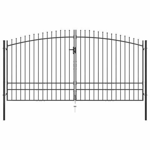 BRAMA DWUSKRZYDŁOWA Z GROTAMI 400X248CM