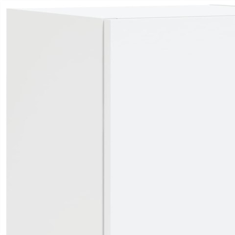 8-CZ. ZESTAW ŚCIENNYCH SZAFEK TV Z OŚWIETLENIEM LED BIAŁY