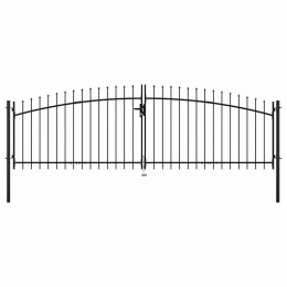 BRAMA DWUSKRZYDŁOWA Z GROTAMI 400X175CM