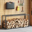 STOJAK NA DREWNO OPAŁOWE CZARNY 55X30X116CM STALOWY