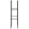 STOJAK NA DREWNO OPAŁOWE CZARNY 55X30X116CM STALOWY