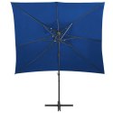 PARASOL WISZĄCY Z PODWÓJNĄ CZASZĄ LAZUROWY 250X250CM
