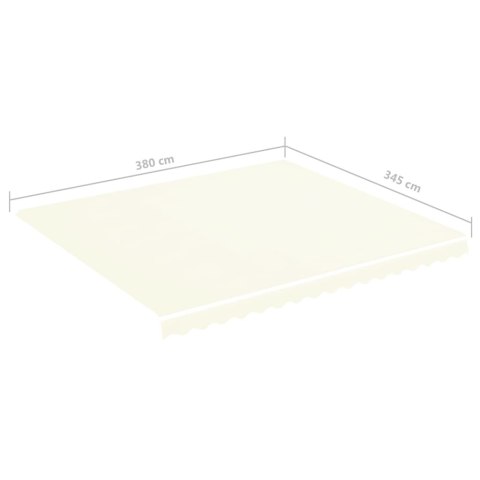 WYMIENNY MATERIAŁ DO MARKIZ NA TARAS KREMOWA 4X35M