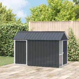 KLATKA DLA PTAKÓW Z PRZECHOWYWANIEM ANTRACYT 215X112X141CM