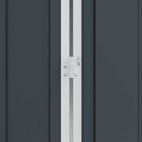 KLATKA DLA PTAKÓW Z PRZECHOWYWANIEM ANTRACYT 215X112X141CM