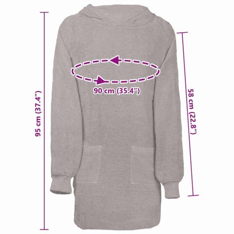 SZLAFROK KINN SZARY L BAWEŁNA