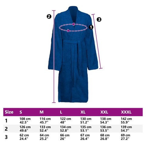 VidaXL Szlafrok KINN l bawełna