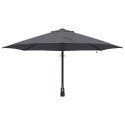 PARASOLKA OGRODOWA ANTRACYTOWY I CZARNY 248X248X148CM