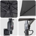 PARASOLKA OGRODOWA ANTRACYTOWY I CZARNY 248.5X247.5X160CM