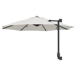 PARASOL ŚCIENNY TARASOWY BEŻOWY I CZARNY 248X248X148CM