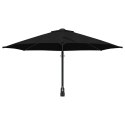 PARASOLKA OGRODOWA CZARNY I CZARNY 248X248X148CM