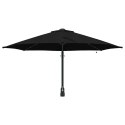 PARASOLKA OGRODOWA CZARNY I CZARNY 248X248X148CM