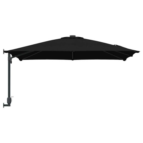 PARASOL ŚCIENNY TARASOWY CZARNY I CZARNY 248.5X247.5X160CM