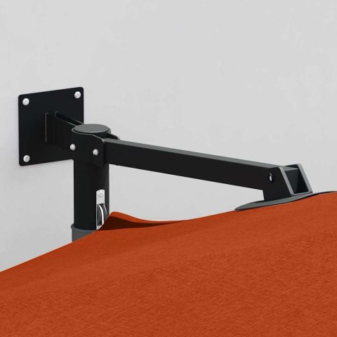 PARASOLKA OGRODOWA CZERWONY I CZARNY 248X248X148CM