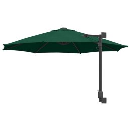 PARASOL ŚCIENNY TARASOWY ZIELONY I CZARNY 248X248X148CM