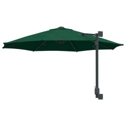 PARASOL ŚCIENNY TARASOWY ZIELONY I CZARNY 248X248X148CM