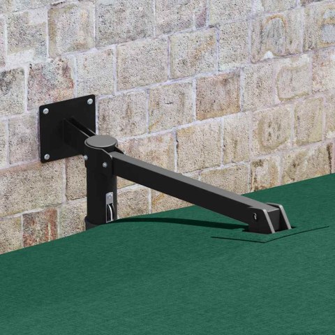 PARASOLKA OGRODOWA ZIELONY I CZARNY 248.5X247.5X160CM