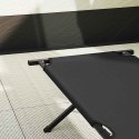 SKŁADANE ŁÓŻKO KEMPINGOWE 2 PCS CZARNY TKANINA OXFORD