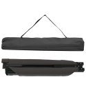 SKŁADANE ŁÓŻKO KEMPINGOWE 2 PCS CZARNY TKANINA OXFORD