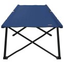 VidaXL Składane Łóżko Kempingowe 2 pcs Niebieski 206 x 76 x 74 cm