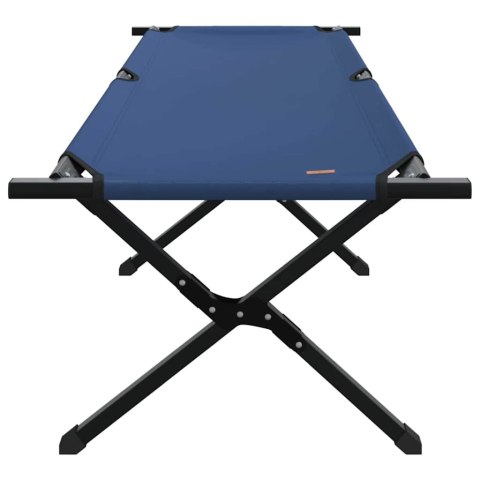 VidaXL Składane Łóżko Kempingowe 2 pcs Niebieski Tkanina Oxford