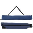 VidaXL Składane Łóżko Kempingowe 2 pcs Niebieski Tkanina Oxford