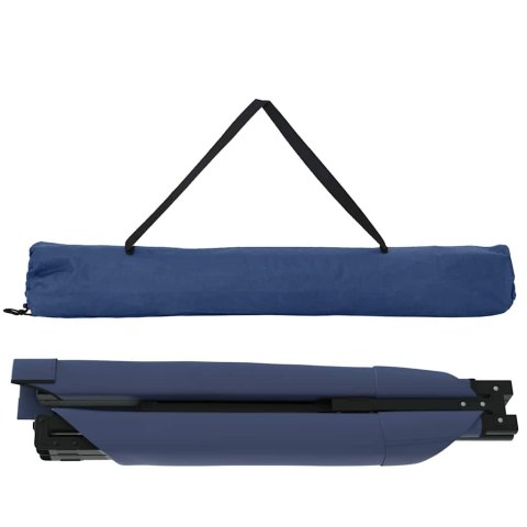 VidaXL Składane Łóżko Kempingowe 2 pcs Niebieski Tkanina Oxford