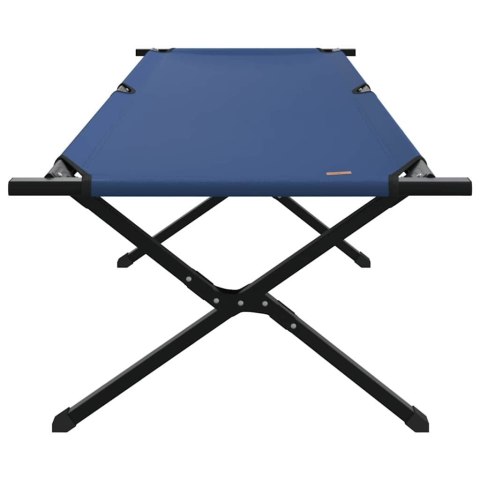 VidaXL Składane Łóżko Kempingowe 2 pcs Niebieski Tkanina Oxford