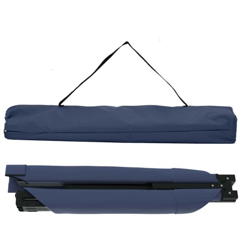 VidaXL Składane Łóżko Kempingowe 2 pcs Niebieski Tkanina Oxford